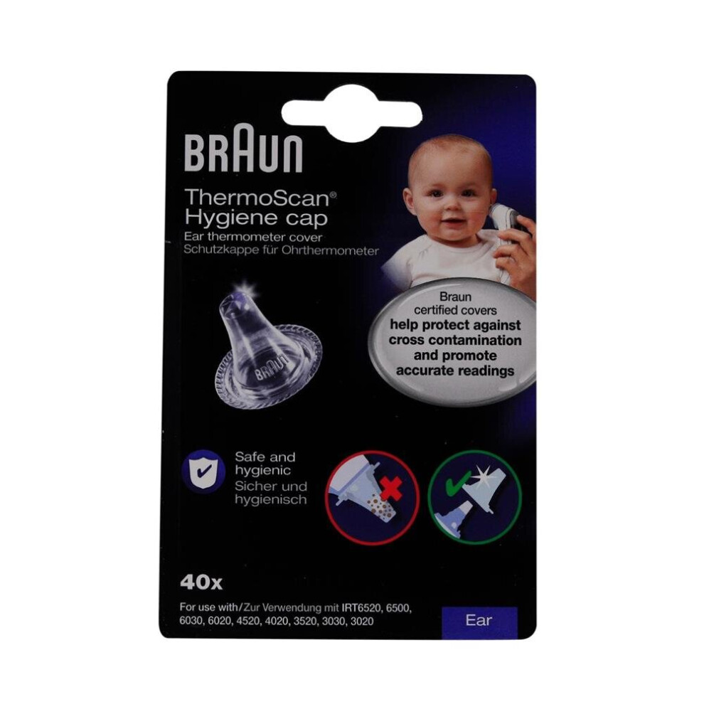 Braun Thermoscan Ear Thermometer Cover Hygiene Cap Lens 40'S