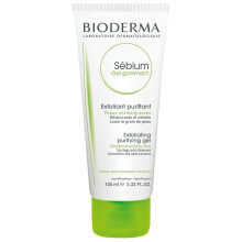 Bioderma Sebium Gel Gommant 100 ml Purifying Exfoliant to Gently Refine Skin Texture Unclog Pores and Enhance Radiance for Oily Skin