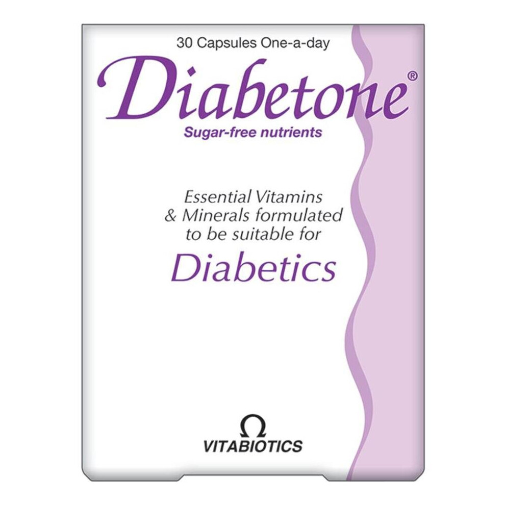 Vitabiotics Diabetone Capsules 30'S Helps To Maintain Glucose Levels