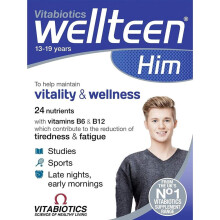 Vitabiotics Wellteen Him Tablets 30's Includes Vitamins B6 and B12