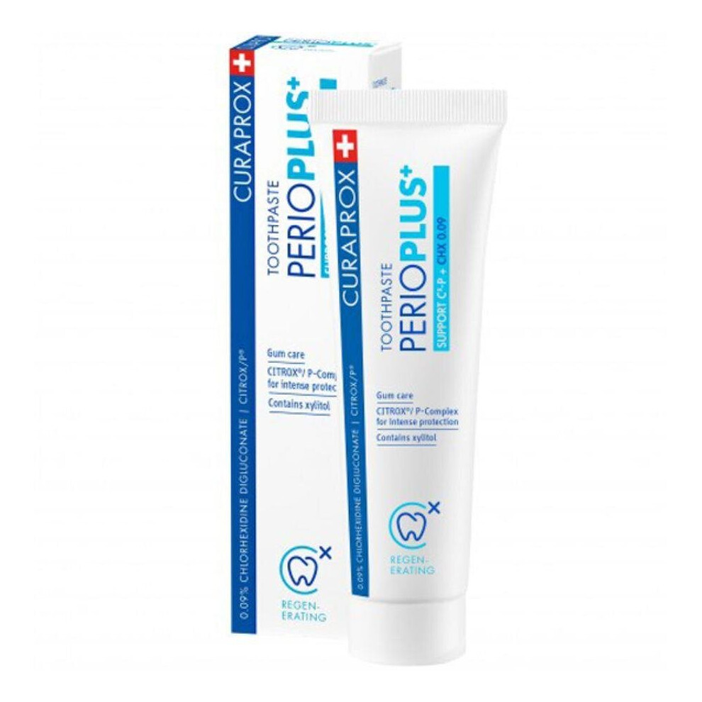 Curaprox Perio+ Toothpaste | Gum Care & Antibacterial Dental Protection Toothpaste - 75ml