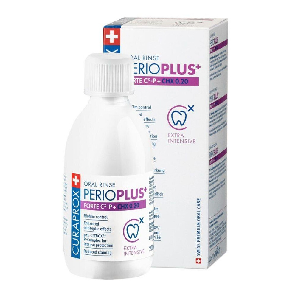 Orange Curaprox Perio+ Mouthwash 0.20% | Advanced Gum Care & Anti-Bacterial Oral Rinse - 200Ml