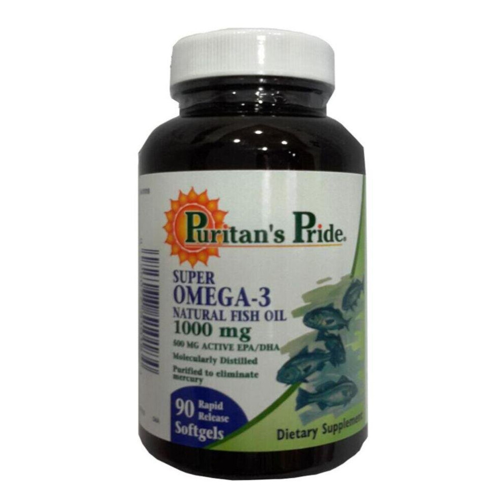 Puritan's Pride Super Omega 3 Fish Oil 1000mg Softgels 90's