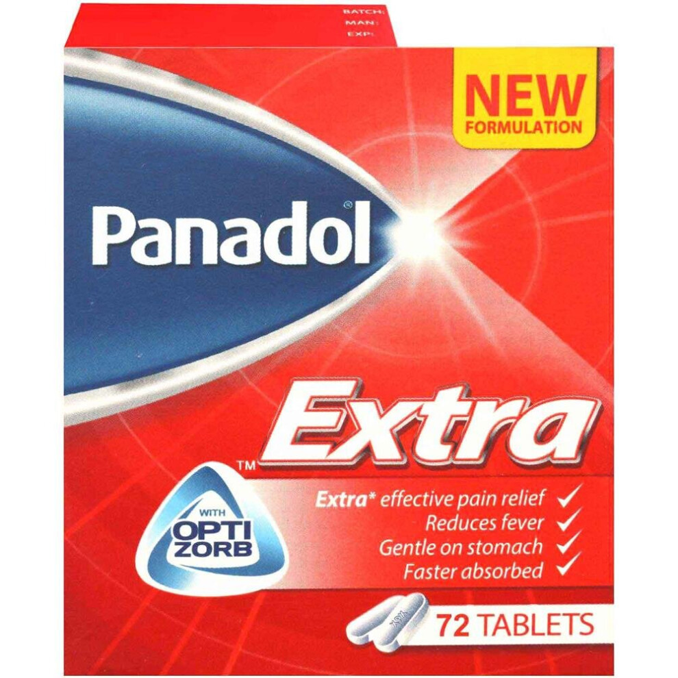 Panadol Extra Optizorb Tablets 72'S
