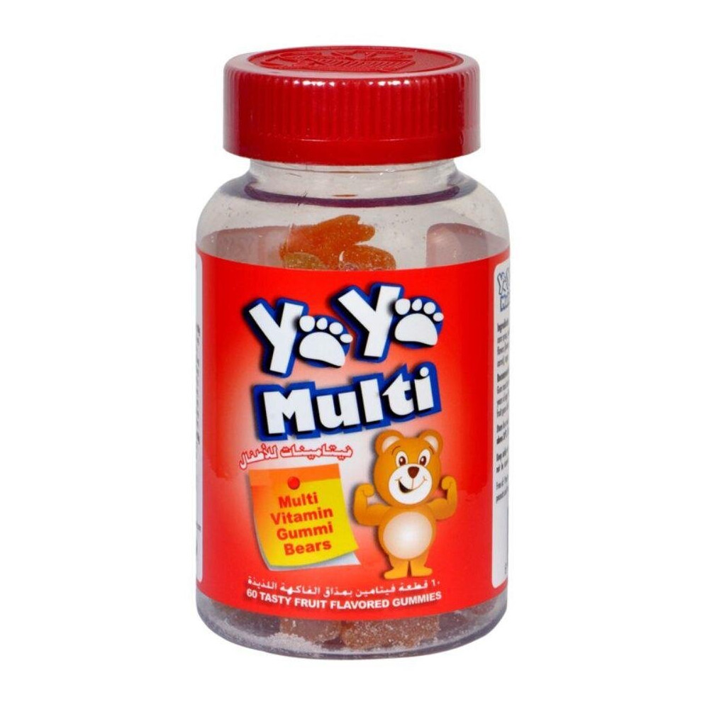 Yaya Bears Multivitamin Delicious and Complete Daily Nutrition for Kids Wellbeing Gummies 60's
