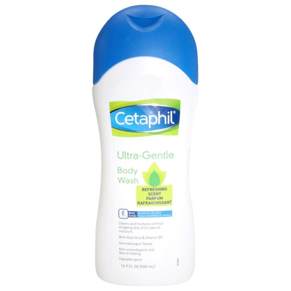 Cetaphil Ultragentle Refreshing Scent Body Wash 500ml