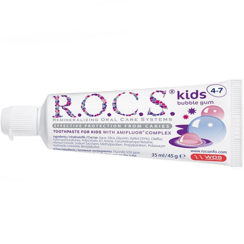 R.O.C.S. Toothpaste Kids Bubble Gum (4-7) 35ml