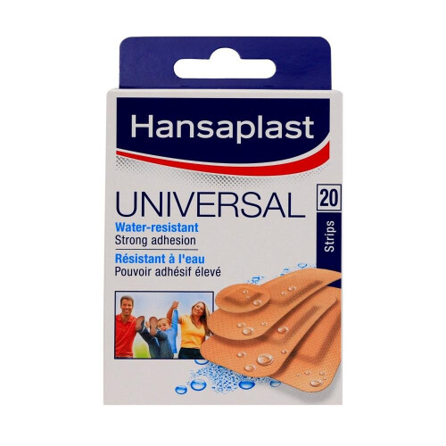 Hansaplast Universal Water Resistant Strips 20'S