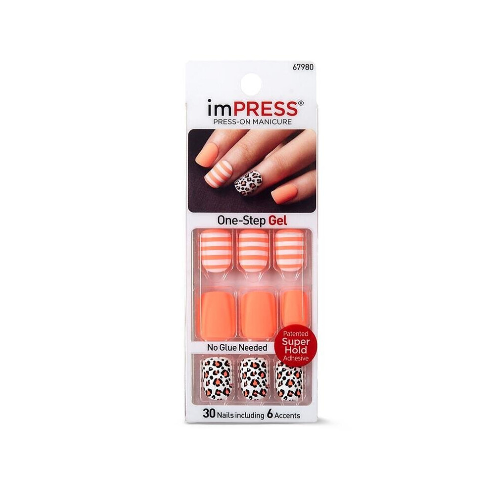 Kiss Broadway Impress Accent Nails Scantily Clad 6'S
