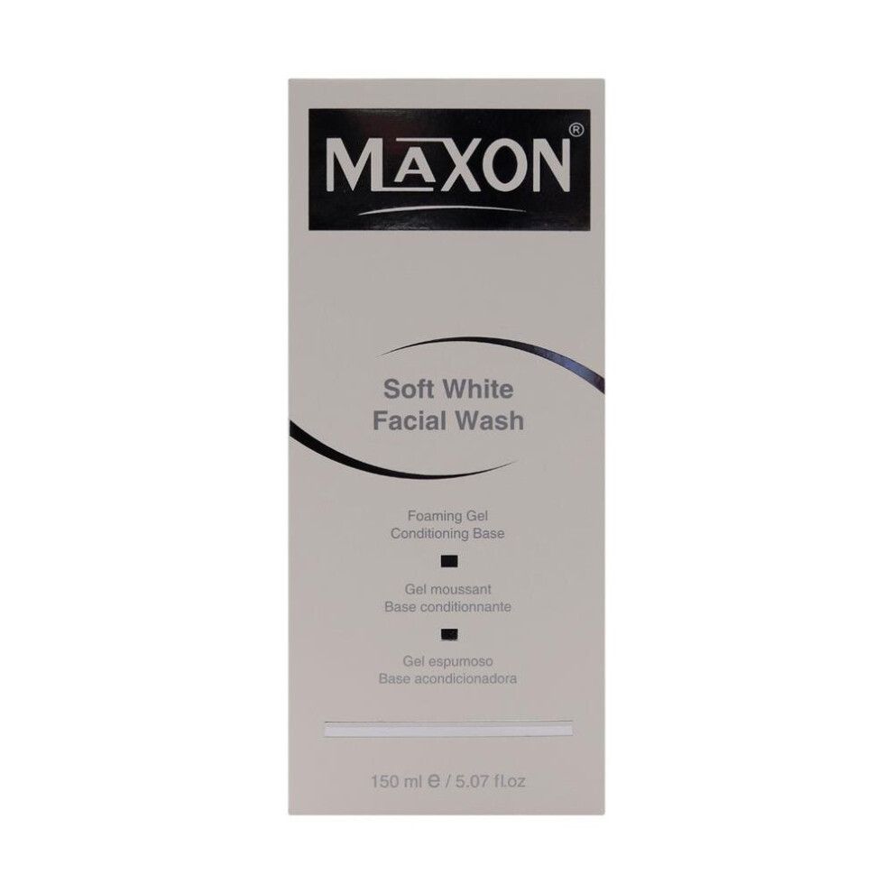 White Maxon Soft Facial Wash 150Ml | Moisturizing Cleanser |Gently Removes Impurities |Promotes Even Skin Tone & Radiance |All Skin Types