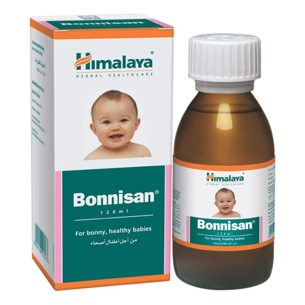 Himalaya Bonnisan Syrup - 120ml | Digestive Support for Infants & Children, Relieves Colic, Gas & Upset Stomach