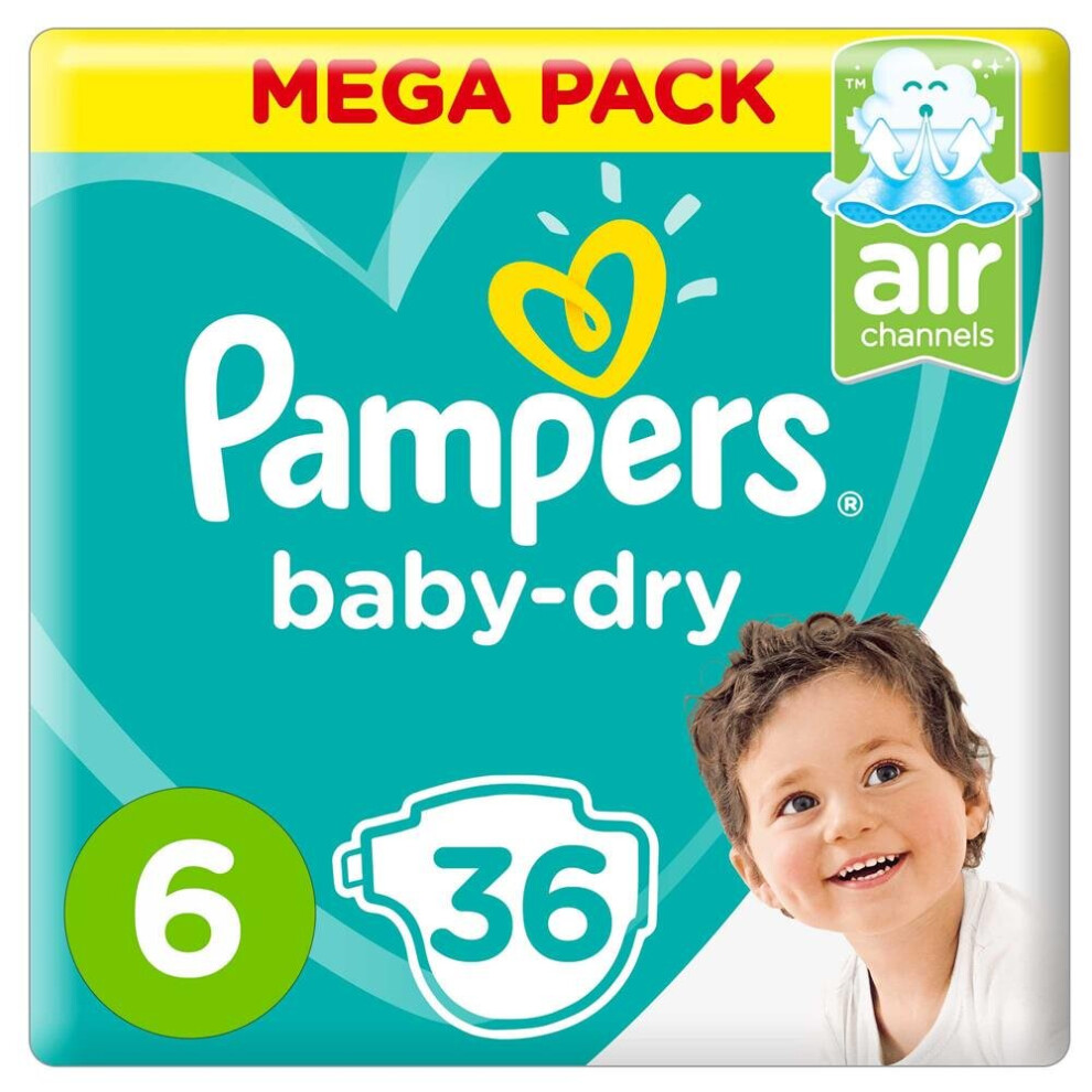 Pampers Baby-Dry S6 XL 36's Pampers Baby-Dry S6 XL 36's