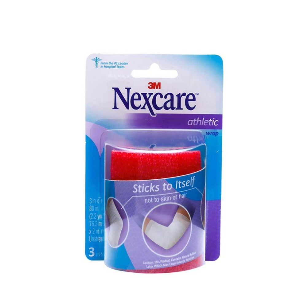 3M Nexcare Athletic Wrap Red