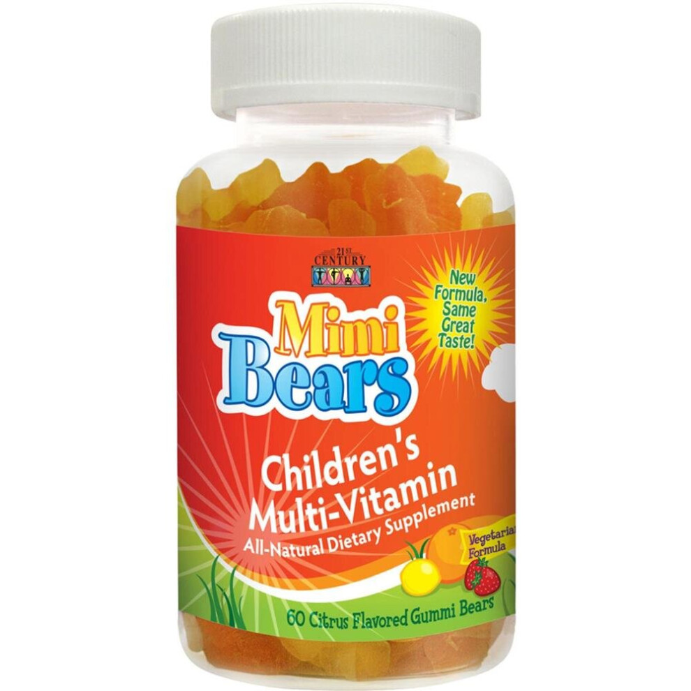 21st Century Mimi Bears Multivitamin & Delicious and Complete Daily Nutrition for Kids 60 Gummies
