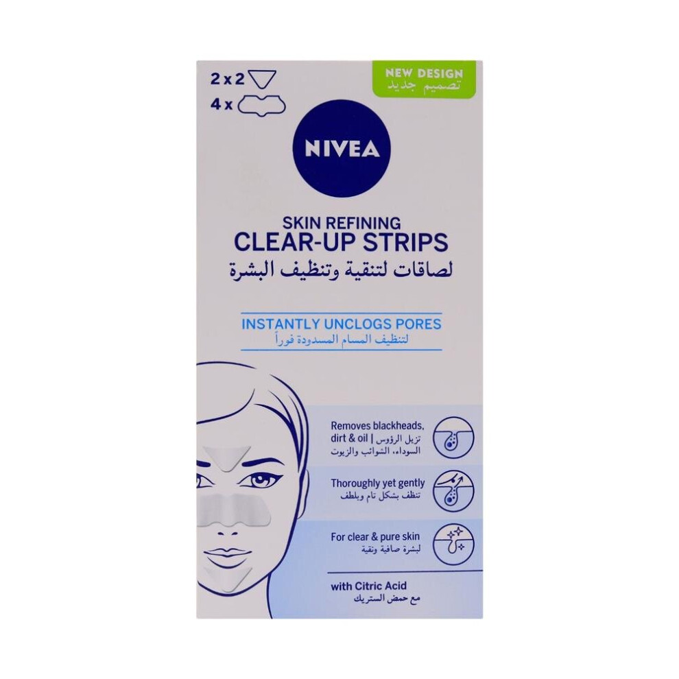 Nivea Refining Clear-Up Strips 6's