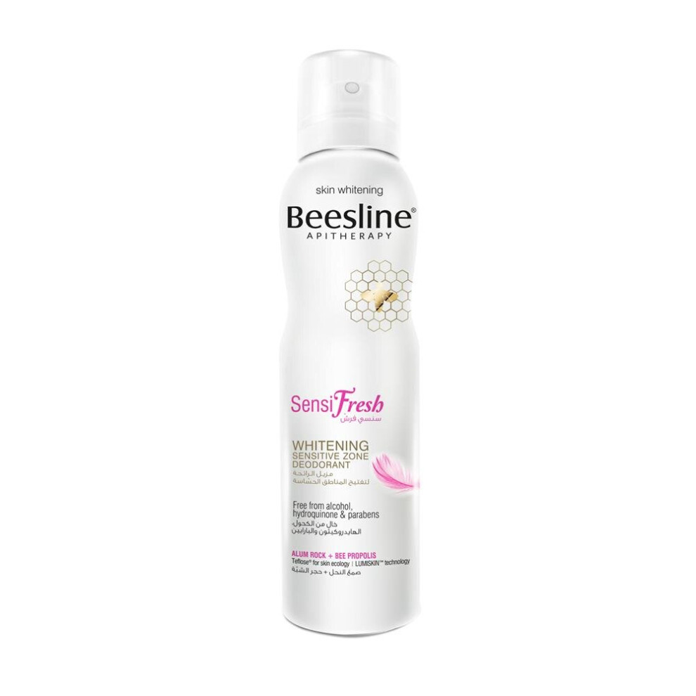 Beesline Sensifresh Sensitive Zone Deodorant 150 mL | Gentle, Long-Lasting, Hypoallergenic, Soothing, For Sensitive Skin, Antiperspirant