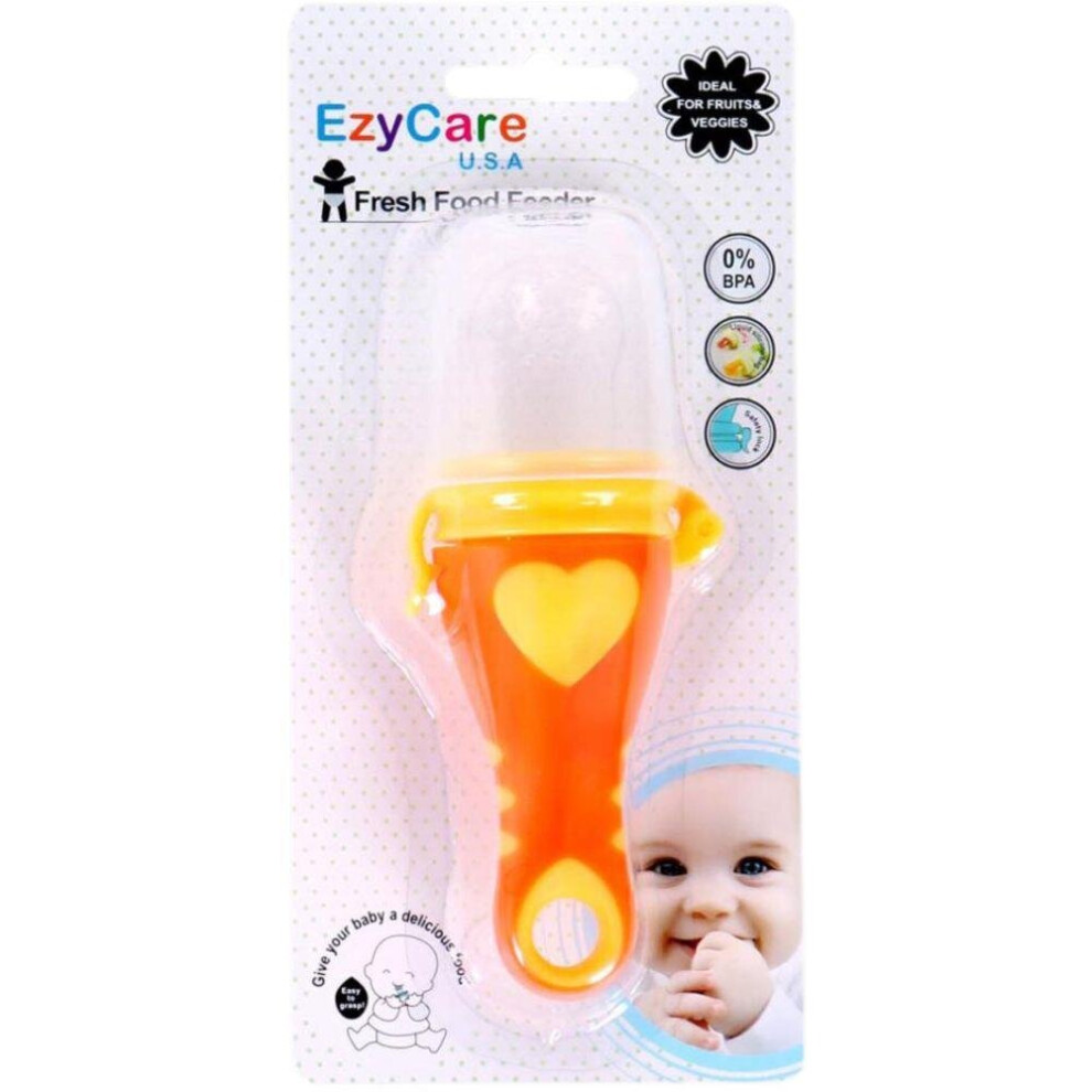 Ezycare Fresh Food Feeder | Baby Fruit Feeder Pacifier for Safe Self Feeding & Teething Relief