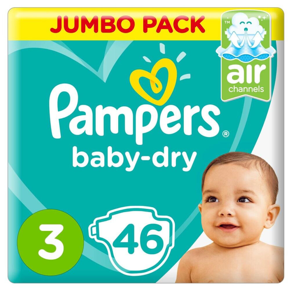 Pampers Baby-Dry Diapers Size 3 Midi 6-10kg 46's Pampers