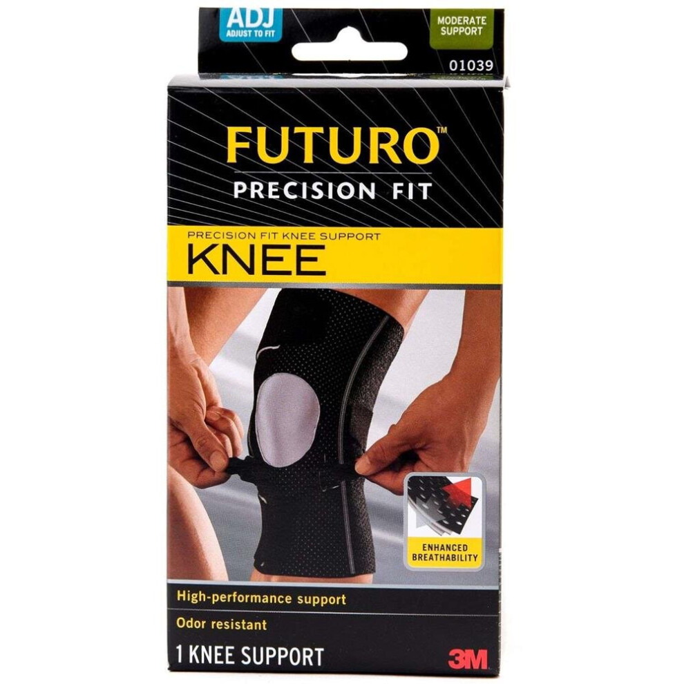 3M Future Precision Fit Knee Support Adjustable Black