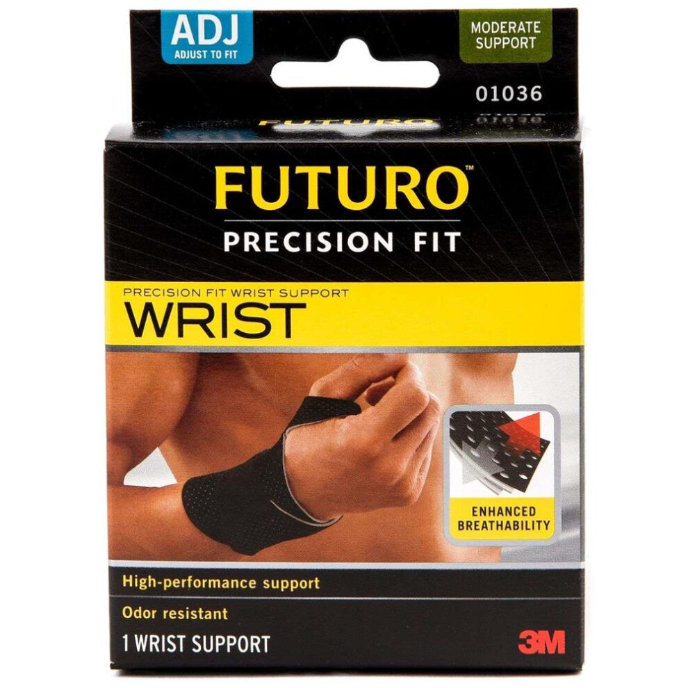 3M Future Precision Fit Wrist Support Adjustable Black