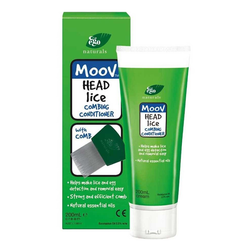 Ego Moov Head Lice Conditioner 200ml | Anti Lice Treatment Conditioner for Kids & Adults