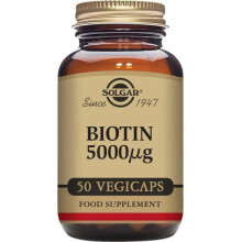 Solgar Biotin 5000 MCG Vegetable Capsules 50's