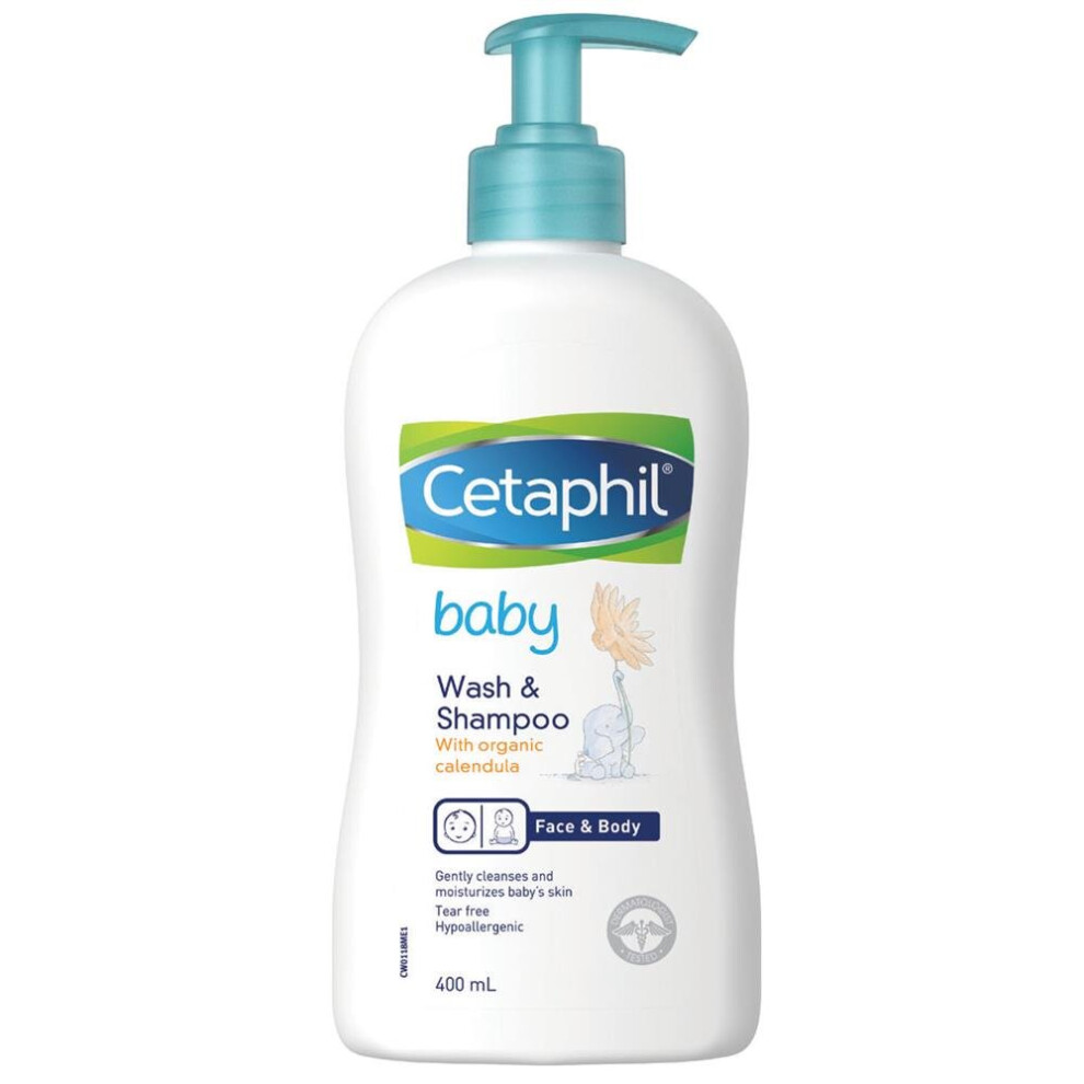 Cetaphil Baby Calendula Wash & Shampoo Plump 400ml