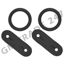 PEACOCK STIRRUPS RUBBER RINGS & LEATHER TABS FOR SAFETY STIRRUP IRONS