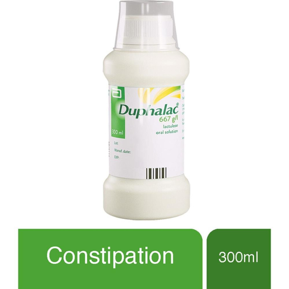 Duphalac Liquid 300ml | Gentle Laxative with Lactulose for Constipation Relief | Promotes Natural Bowel Movement & Supports Digestive Health