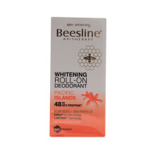 Beesline Roll-On Pacific Islands Deodorant, 48 Hours Anti-Perspirant, Deodorizing, Soothing, Alum Rock, Bee Propolis Teflose for Skin Ecology, 50ml