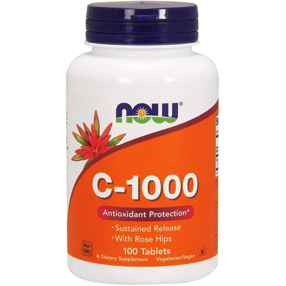 Now Vitamin C-1000 Tablets 100's Support Overall Health