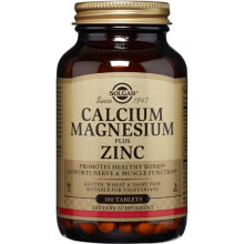 Solgar Calcium Magnesium Plus Zinc Tablets 100's