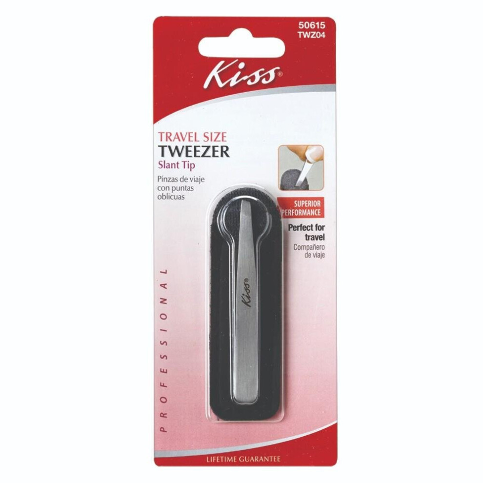 Kiss Slant Tip Tweezer Travel Size