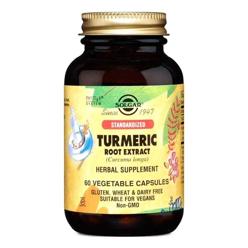 Solgar Standardized Turmeric Root Extract Vegetable Capsules 60's