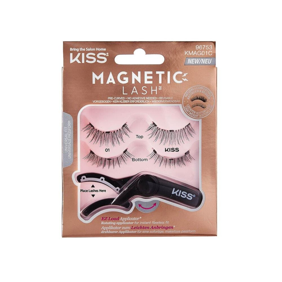 Kiss Magnetic Lash Eyelashes With Applicator Easy Reusable Lashes