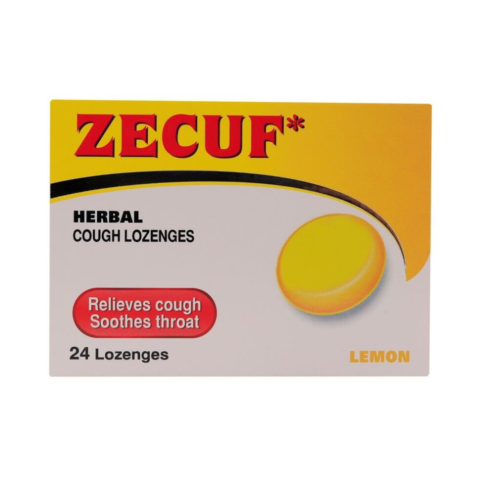 Zecuf Herbal Cough Lemon Lozenges 24'S