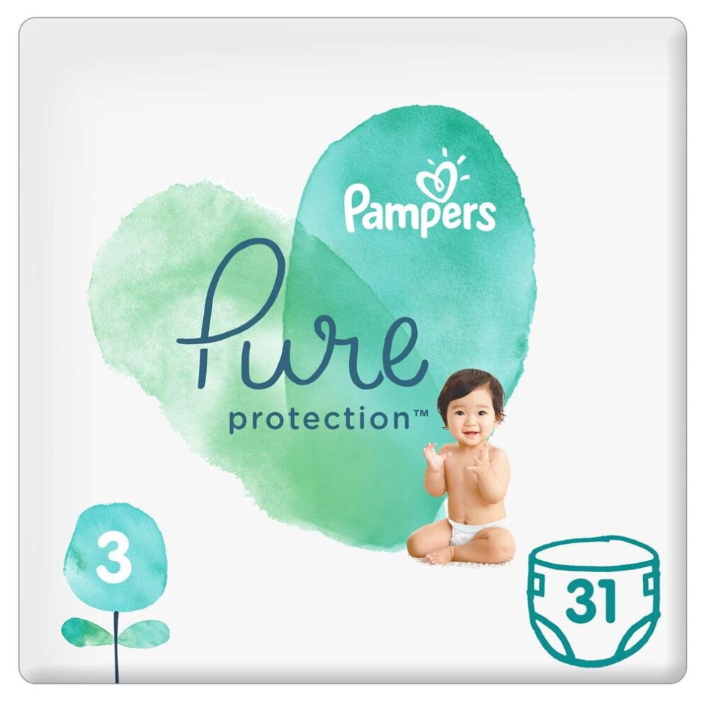 Pampers Pure Protection Diapers Size 3 6-10Kg 31'S