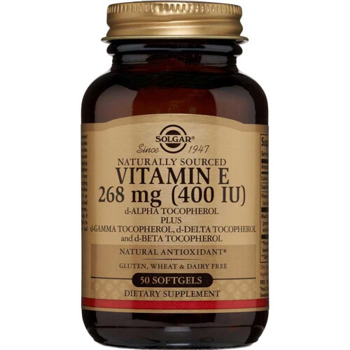 Solgar Vitamin E 268mg 400iu Softgels 50's