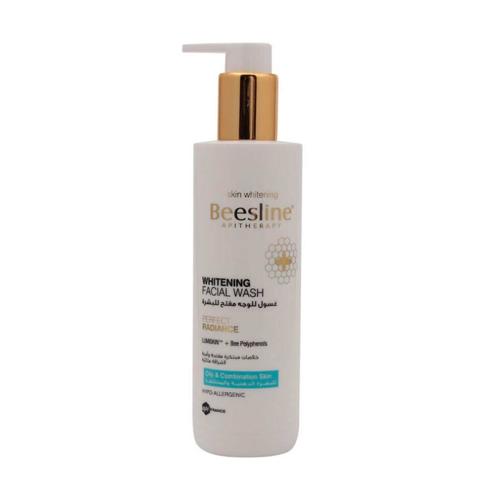 Beesline Perfect Radiance Facial Wash 250 mL | Deep Cleansing, Hydrating, Gentle, Removes Makeup & Impurities, For All Skin Types