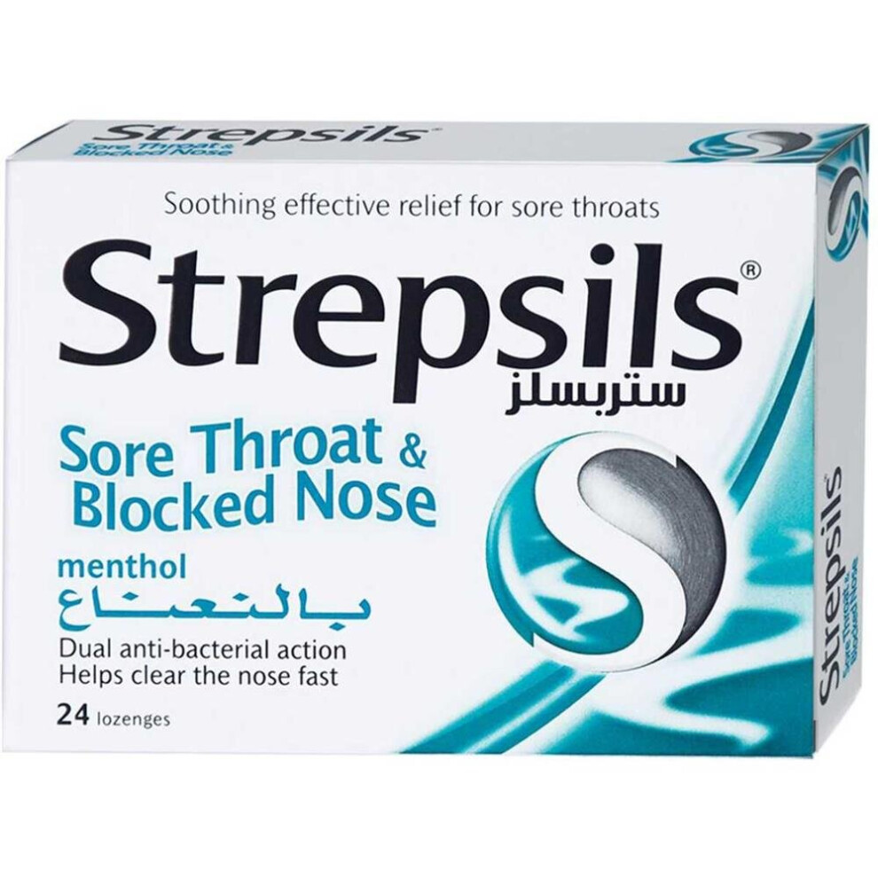 Strepsils Sore Throat And Blocked Nose Lozenges 24'S