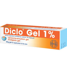 Diclo 1% Gel Pain And Inflamation Relieve 50G