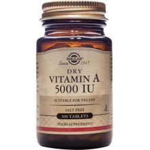 Solgar Dry Vitamin A Tablets 5000 IU 100's