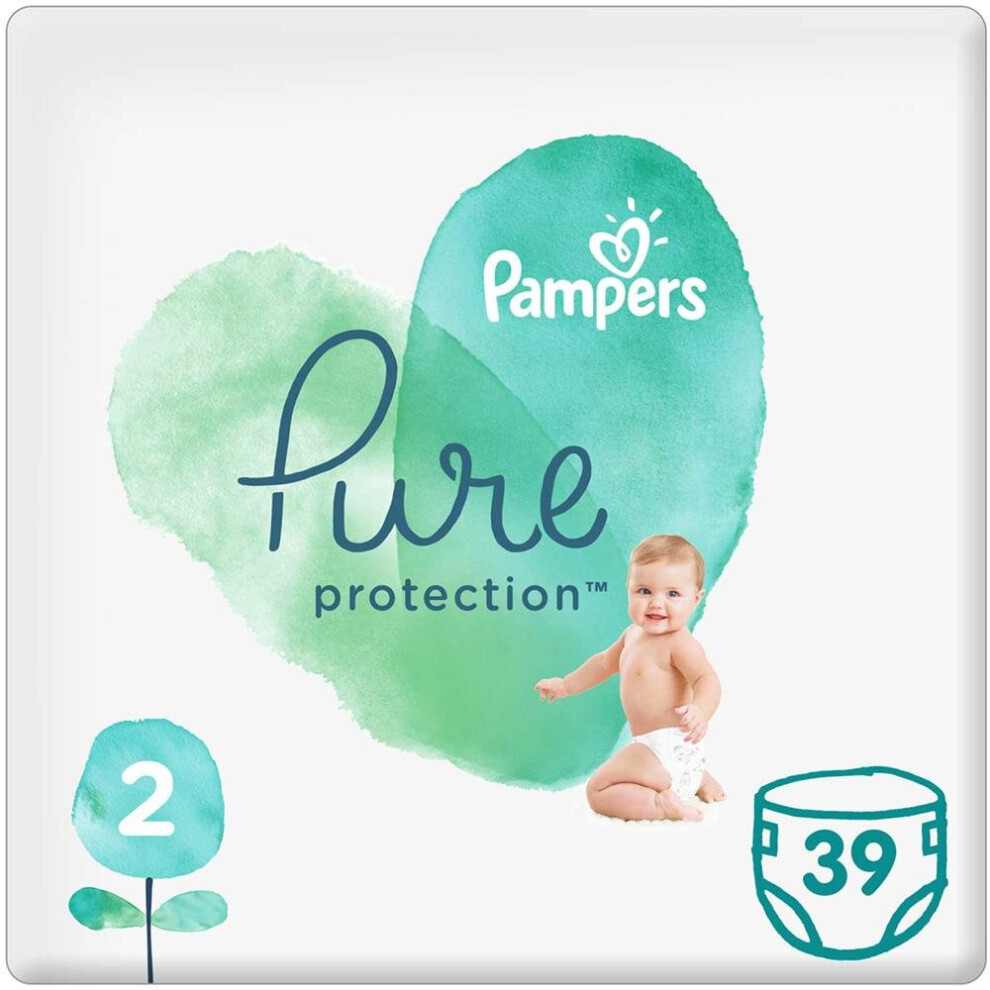 Pampers Pure Protection Diapers Size 2 4-8kg 39's