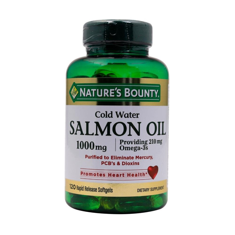 Nature's Bounty Salmon Oil 1000mg Softgels 120's