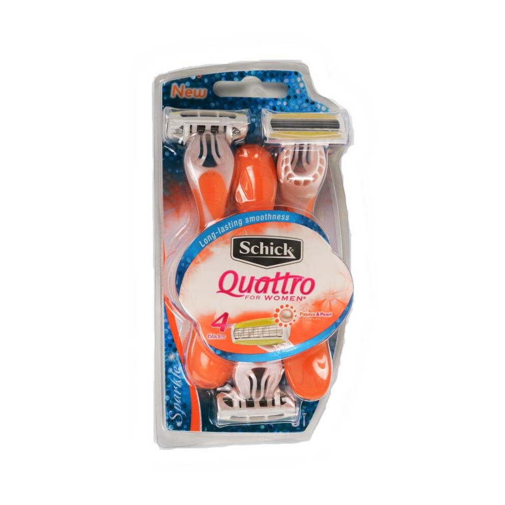 Schick Quattro For Women Razors 3's
