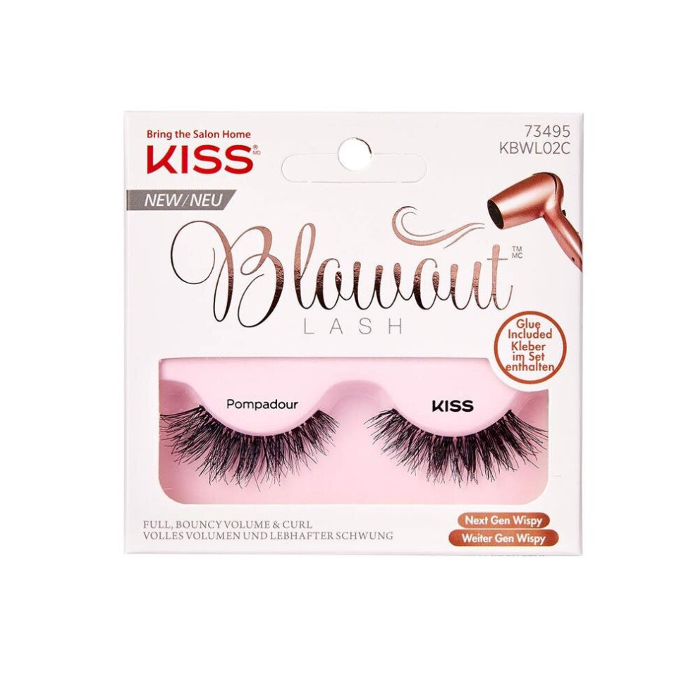 Kiss Blowout Lash Pompadour Eyelash | Wispy Volume Reusable False Lashes