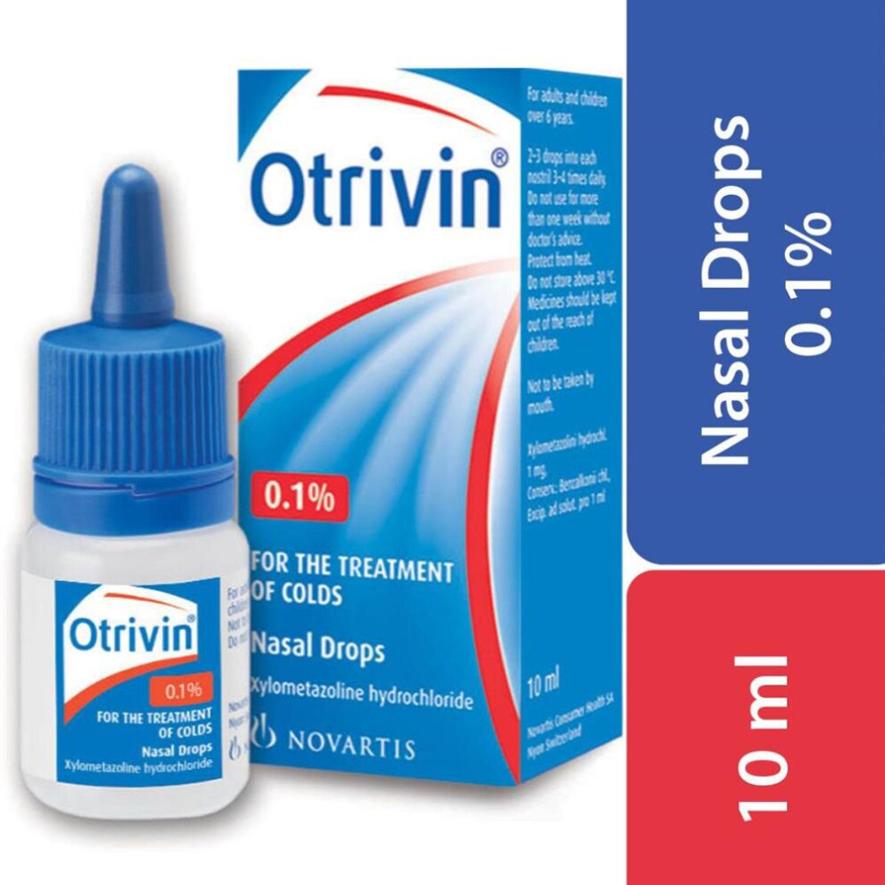 Otrivin Nasal Drops Adult 10ml