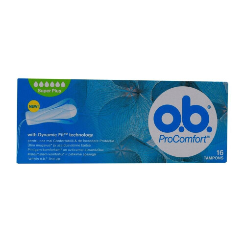 Ob Pro Comfort Super Plus Tampons 16's