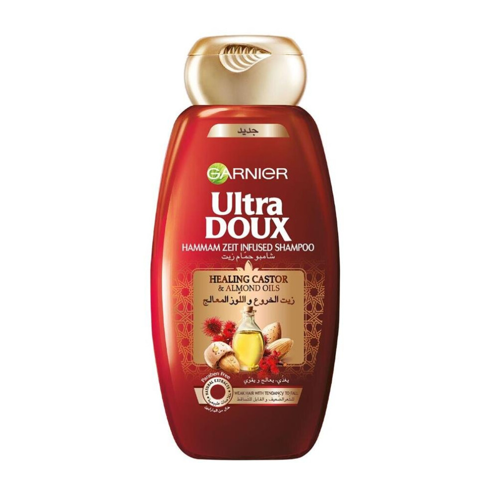 Garnier Ultra Doux Almond Castor Oil Shampoo 400ml