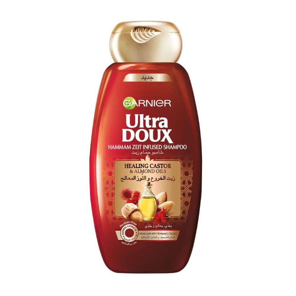 Garnier Ultra Doux Almond Castor Oil Shampoo 400Ml